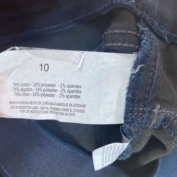 🔴 2 for $25 Gloria Vanderbilt skinny dark wash jeans size 10 - Picture 3 of 9